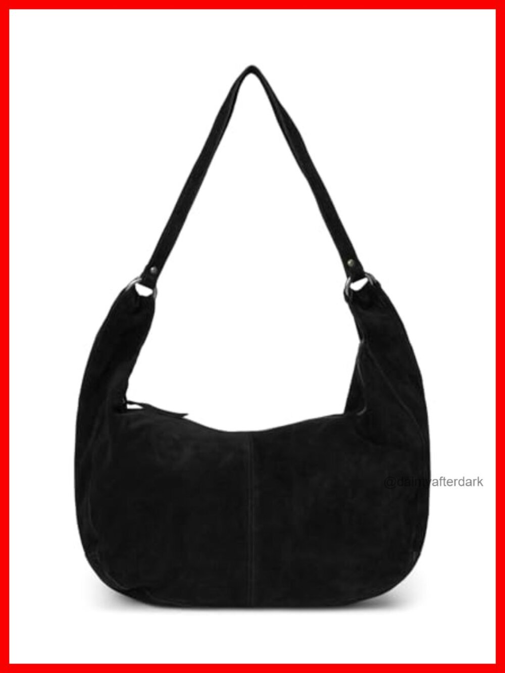 Suede Hobo Tote Bag Shoulder Handbag